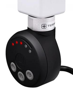 Круглый чёрный тэн terma meg1 black с регулировкой 30-60с + лампочки led; польша 1/2"; мощность: 120w-1000w