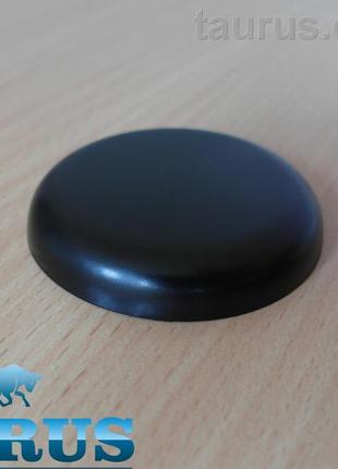 Круглый чёрный декоративный фланец sphere d60мм высотой 10мм из н/ж стали, без отверстия.