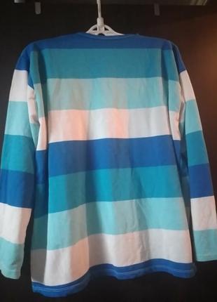 Реглан в полоску р.48-50свитошь домашняя одежда l,xl3 фото