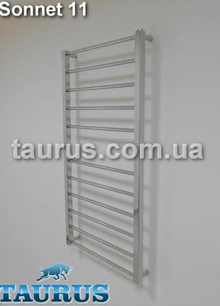 Высокий полотенцесушитель sonnet 11/ 1050х500 н/ж. круглая перемычка 16мм + квадратная стойка 30х30. 1/2