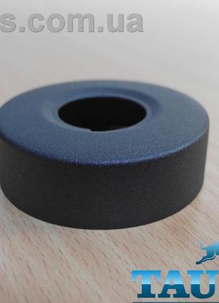 Круглый чёрный объёмный фланец d60 / высота 20 мм black из нержавеющей стали, внутренний размер 3/4" (d25 мм)