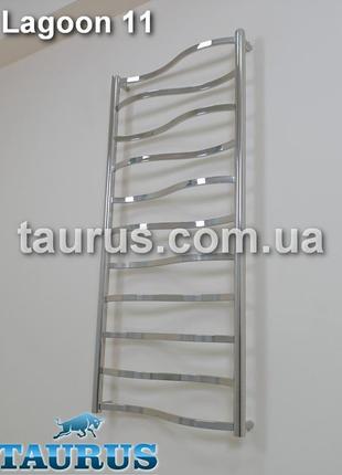 Узкий полотенцесушитель lagoon 11/ 1150х400 от тм taurus (смела, украина). перемычка: волна 20х10; вода+гибрид