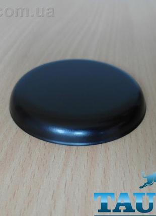 Круглый чёрный декоративный фланец sphere d76мм высотой 11мм из н/ж стали, без отверстия. цельная