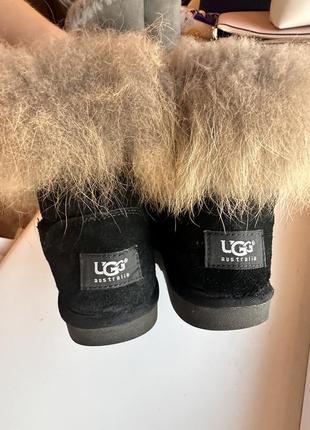 Ugg чорні з хутром5 фото