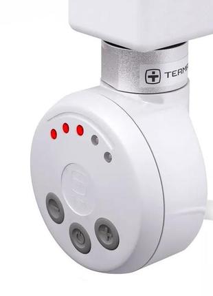 Белый круглый тэн terma meg1 white с регулировкой температуры 30-65c, + led; польша; 1/2". мощность: 120-1000w