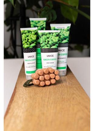 Набор по уходу за волосами и телом unice spa detox green coffee