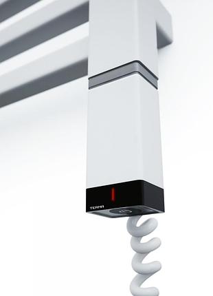 Белый тэн прямоугольный terma one 30х40 white с регулятором 45-60c, таймером 2 ч., +led. под пульт ду. польша