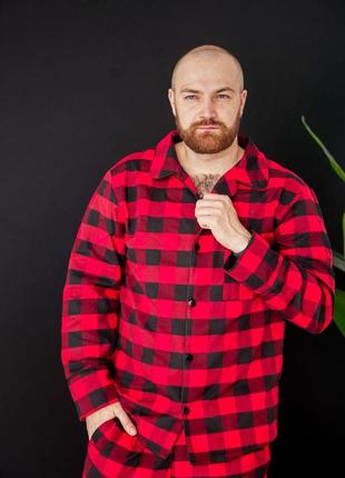 Мужская пижама байковая домашний костюм р.s,m,l,xl8 фото