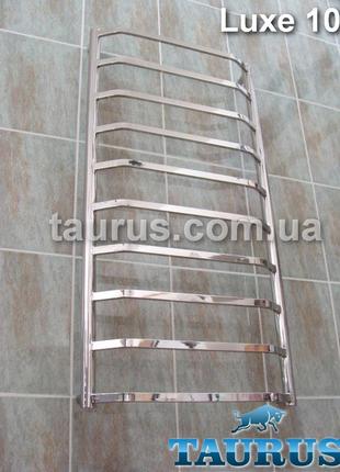 Полотенцесушитель узкий из нержавеющей стали luxe 10 /400, высота 1050 мм. с профильными перекладинами
