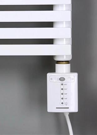 Белый сенсорный электротэн cini qs white квадратной формы: регулятор + таймер 2ч. (под розетку). польша, 1/2"