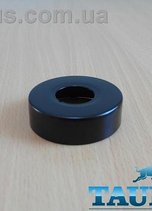Чёрный высокий плоский декоративный фланец d62, высота 18 мм black, внутренний размер 3/4" (d25мм) thermopulse