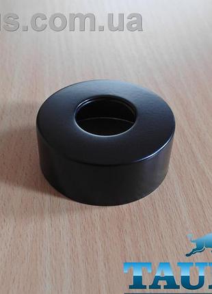 Чорний високий декоративний фланець thermopulse d60 висота h 25 мм black, внутрішній розмір 3/4" (d25 мм). латунь