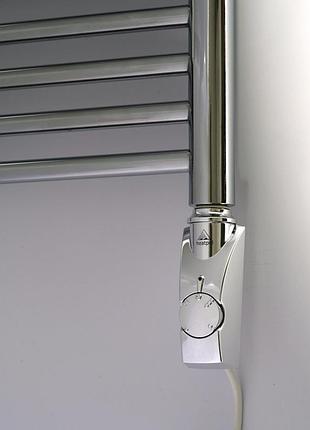 Електричний тен heatpol gtm chrome з регулятором 15-65c (польща), для рушникосушок