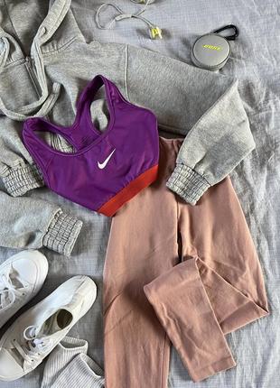 Комплект двойка спортивный топ, спортивные лосины наймайпротеин nike myprotein