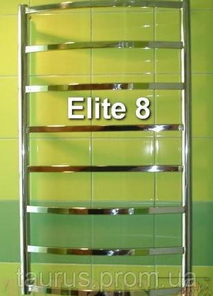 Класична н/ж сушарка для рушників elite 8/850х400 мм із нержавіючої сталі з прямокутною трубою. 1/2