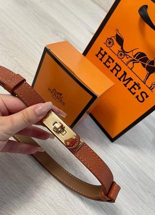 Ремень женский пакет и коробка набор, пояс 2см кожа из кожи пудра золото комплект упаковки...