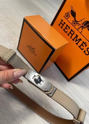 Ремень женский пакет и коробка набор, пояс 2см кожа из кожи пудра золото комплект упаковки...