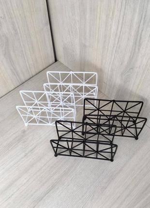 Подставка под салфетки из металла decorart салфетница decorart "синау" 10х18 см черный