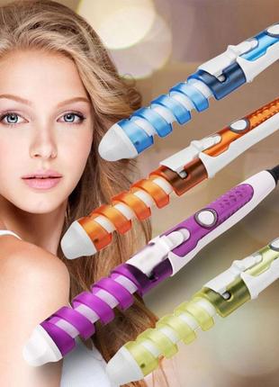 Сучасна плойка для завивання волосся, спинальна плойка, керамічна поверхня нагрівального елемента