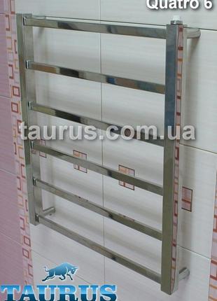 Плоский quatro 6/650х450 сушарка для рушників для сучасної ванної кімнати. 3 версії нагрівання