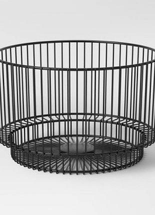 Фруктовница металлическая 35x17 см черный корзина для фруктов настольная из металла