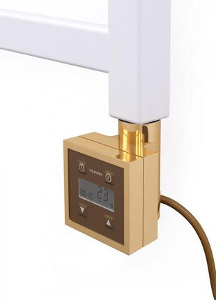 Золотой квадратный электротэн ktx3 gold: lcd экран + регулятор 30-60c + таймер 24 ч.; мощность 120-1000w. 1/2"