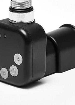 Чёрный тэн heatq ms black квадратный: регулятор 30-60c + таймер 2 ч. (2 режима) +маскировка провода +led