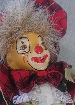 Фарфоровый винтажный коллекционный клоун из германии