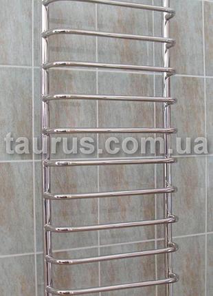 Великий, висока н/ж сушарка для рушників modern 12/1250х500 мм, п-подібні перемички, труба d20. стійка d32. 1/2