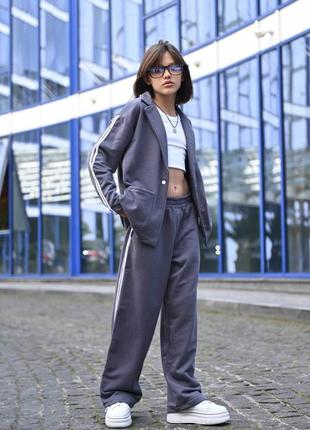 Качественный брючный костюм,3 цвета пенье, пиджак и штаны