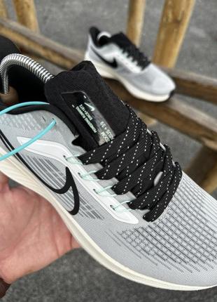 Кроссовки nike zoom pegasus 39 (черно-серые)5 фото