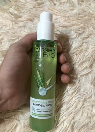 Гель для вмивання garnier bio детокс з екстрактом лемонграсу 150 мл