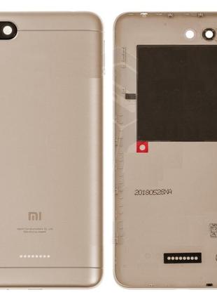 Задняя крышка xiaomi redmi 6a золотистая на 1 sim-карту