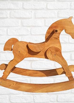 Коник гойдалка дитячий дерев'яний