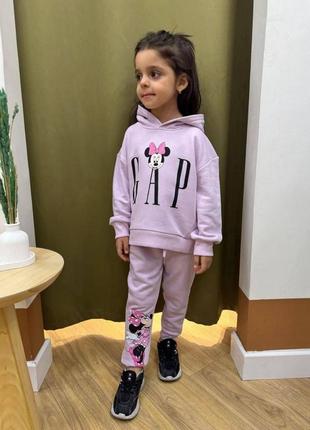 Костюм у стилі zara kids cap для дівчинки1,5-2, 3-4, 4-5,років у фіолетовому кольорі  minnie mouse.