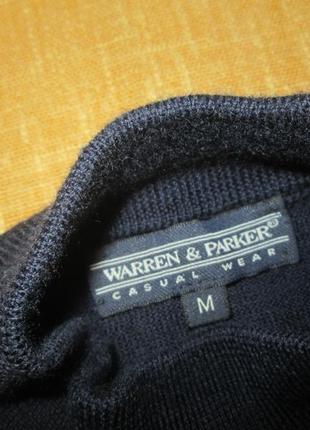 Свитер шерстяной под горло woolmark итальялия 100% шерсть3 фото