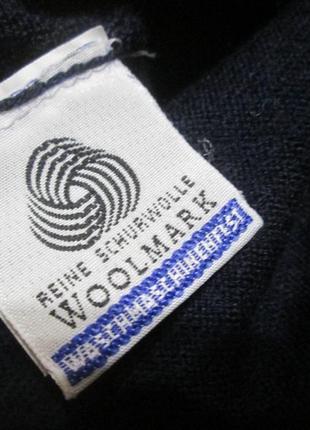 Свитер шерстяной под горло woolmark итальялия 100% шерсть4 фото