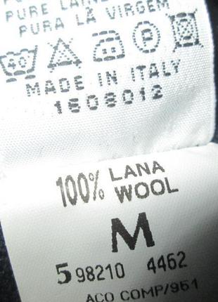 Свитер шерстяной под горло woolmark итальялия 100% шерсть5 фото