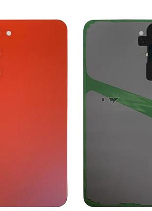 Задня кришка samsung s911 galaxy s23 зі склом камери, червоний