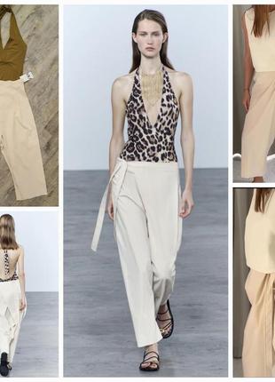 Крутые трендовые брюки-парео zara zw collection. новая коллекция.