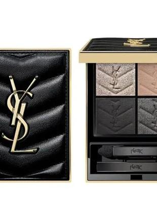 Палетка тіней для повік yves saint laurent ysl couture mini clutch №700 over noir. 4 g. tester