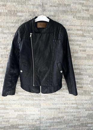 Куртка косуха zara 9-10 років, 140 см байкерська кожанка курточка