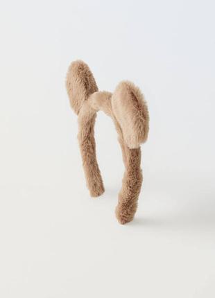 Обідок з штучного хутра з вушками