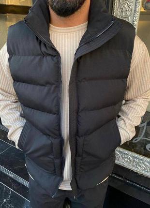 Жилетка чоловіча, чорна та біла, водовідштовхуючий ефект, s,m,l,xl,xxl