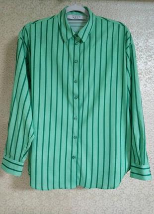 Primark актуальная рубашка блуза блуза полоска оверсайз бренд primark, р.12