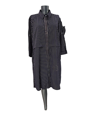 Стильное с карманами и стразами платье 👗 рубашка