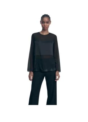 Чорна блуза zara