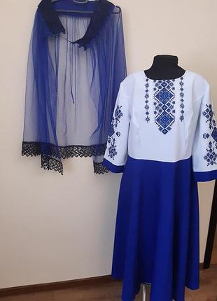 Платье вышиванка для женщин 48_50 размер, состояние новой