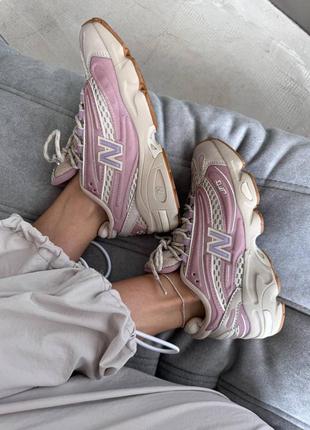 Кроссовки new balance 1000 pink / beige premium
