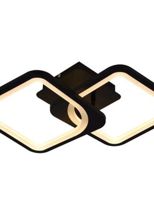 Люстра светодиодная акриловая потолочная sirius 6150-2 bk 36w